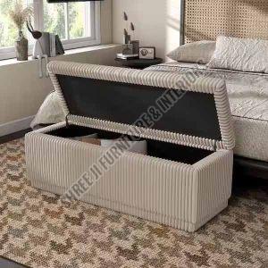 Wooden Bench End of Bed Storage Bench